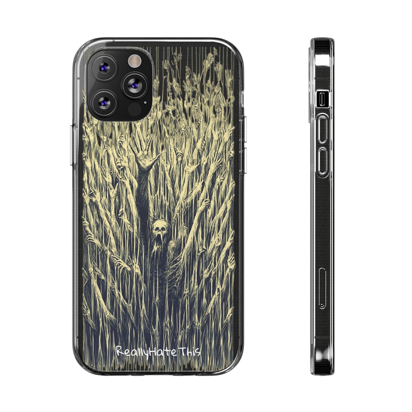 ReallyHateThis Clear Phone Case