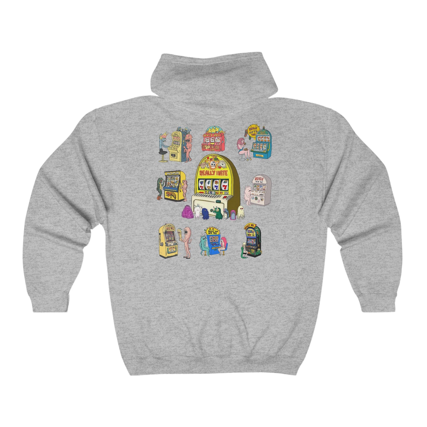 Slot Machine Unisex Full Zip Hoodie