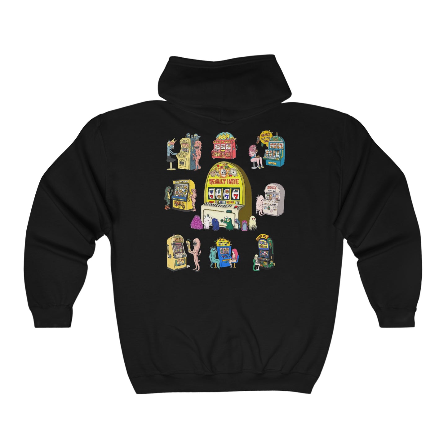 Slot Machine Unisex Full Zip Hoodie