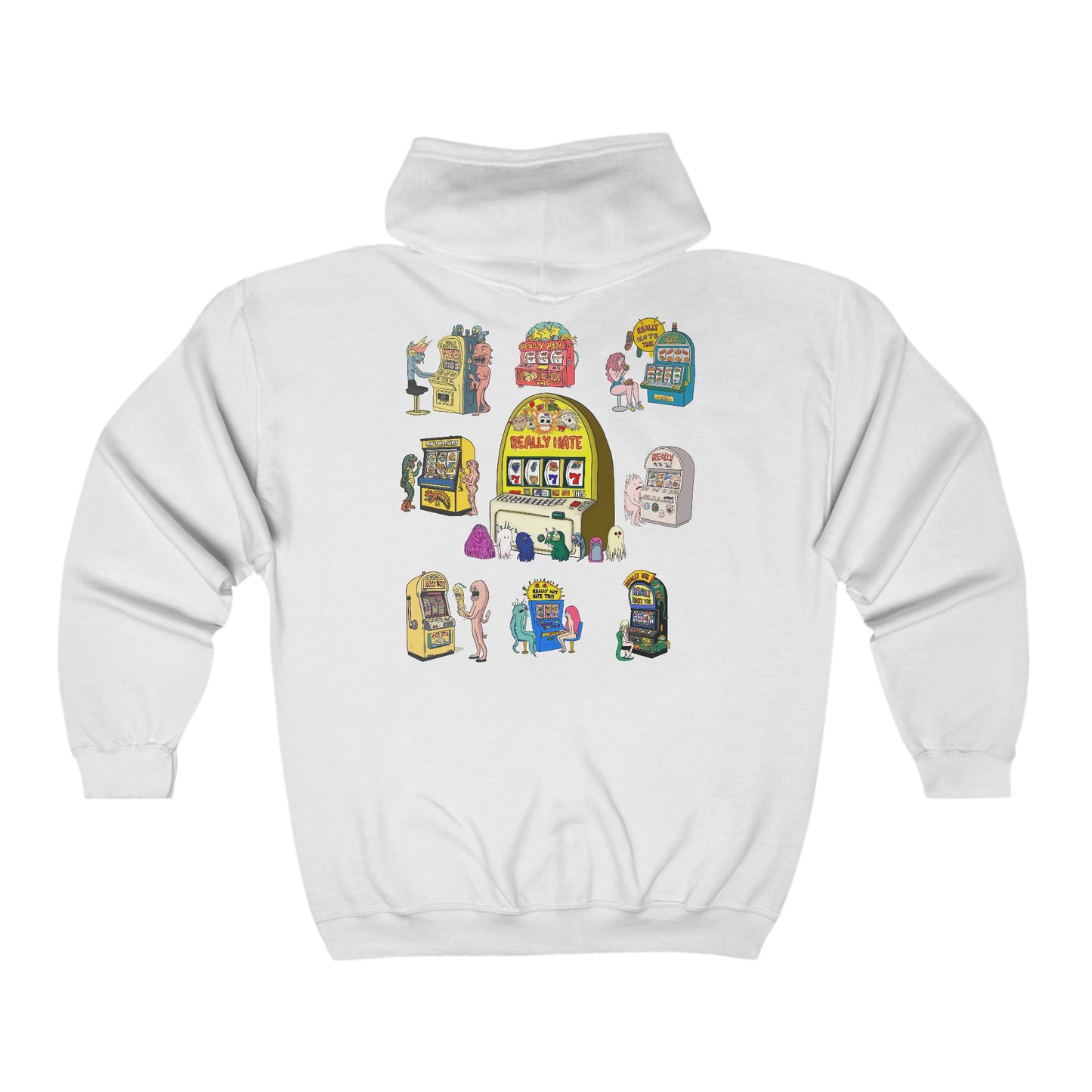 Slot Machine Unisex Full Zip Hoodie