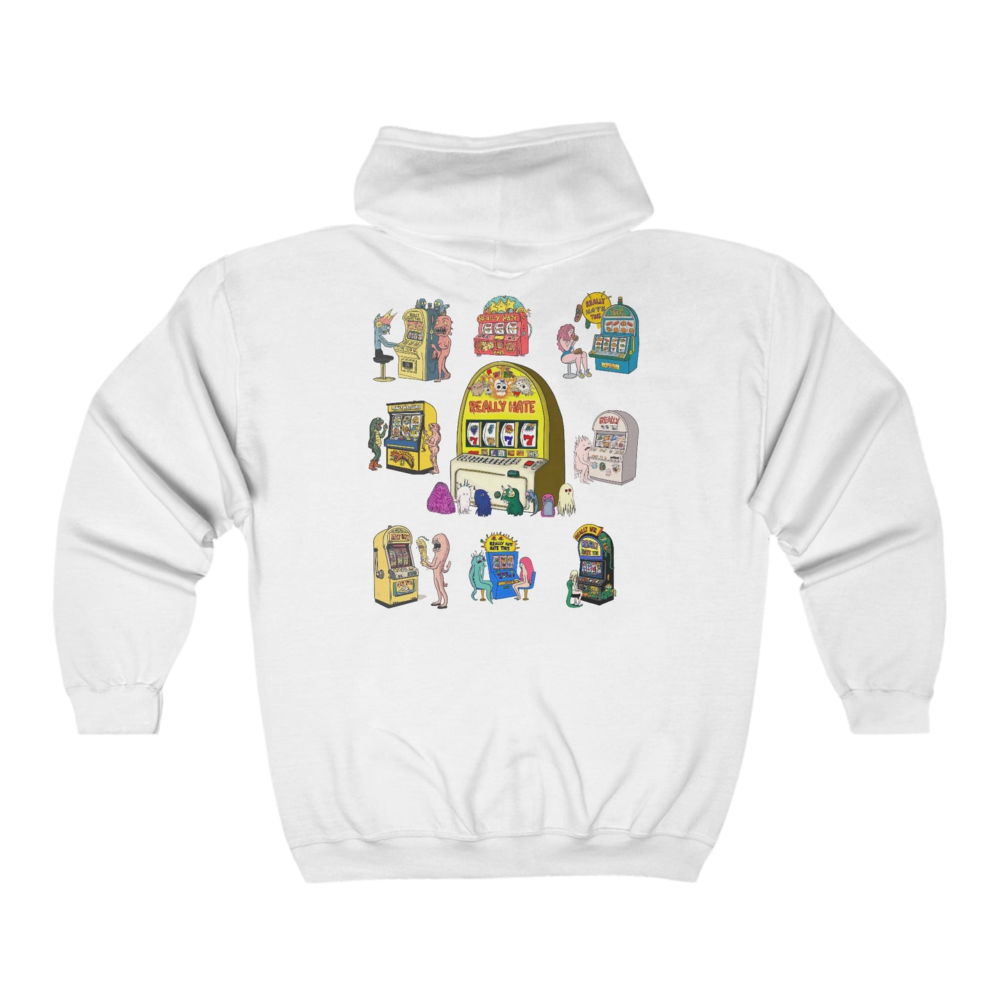 Slot Machine Unisex Full Zip Hoodie